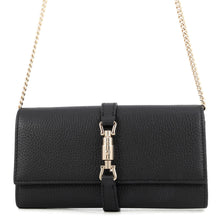 将图像加载到图库查看器中,GUCCI Jackie 1961 Chain Wallet Black652681 Leather