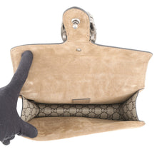Load image into Gallery viewer, GUCCI Dionysus ChainShoulder Bag Beige499623 92TJN 8660 GG Supreme Suede Rhinestone Size Small