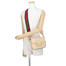 Load image into Gallery viewer, GUCCI Horsebit 1955 Shoulder Bag Beige658574 18YSG 9878 Leather Size Mini