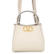 Load image into Gallery viewer, Valentino Garavani V Logo All-Time 2-Way Handbag Ivory5W2B0Q26IMZ Leather Size Small