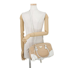 将图像加载到图库查看器中,PRADA Re-Edition 1978 Shoulder Medium Beige/White1BB115 Nylon Leather