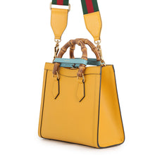 将图像加载到图库查看器中,GUCCI Diana 2WAY Bag Medium Yellow702721 Leather