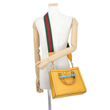 将图像加载到图库查看器中,GUCCI Diana 2WAY Bag Medium Yellow702721 Leather