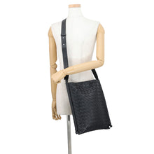 Load image into Gallery viewer, Bottega Veneta INTRECCIATO Cross Body Bag Black Leather