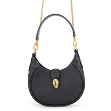 将图像加载到图库查看器中,BVLGARI Serpenti 2WAY Bag Black Leather Size Small