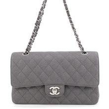 将图像加载到图库查看器中,CHANEL Matelasse W Flap ChainShoulder Bag GrayA01112 Canvas Size 25
