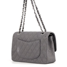 将图像加载到图库查看器中,CHANEL Matelasse W Flap ChainShoulder Bag GrayA01112 Canvas Size 25