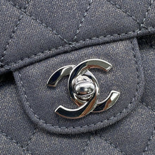 将图像加载到图库查看器中,CHANEL Matelasse W Flap ChainShoulder Bag GrayA01112 Canvas Size 25