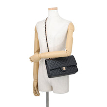 Load image into Gallery viewer, CHANEL Matelasse W Flap ChainShoulder Bag BlackA01112 Lambskin Size 25
