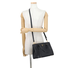 将图像加载到图库查看器中,PRADA Galleria 2WAYBag Black1BA863 Saffiano LeatherLeather
