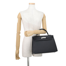 Load image into Gallery viewer, HERMES Kelly Sellier Black Epsom Size 32