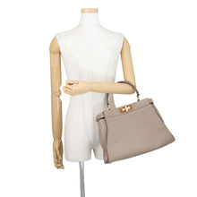 Load image into Gallery viewer, FENDI Peekaboo Gray8BN290 Leather Size regular