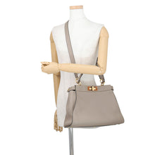 Load image into Gallery viewer, FENDI Peekaboo Gray8BN290 Leather Size regular