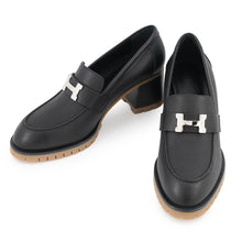Load image into Gallery viewer, HERMES Fock 60 Pumps Black Leather Size 38 1/2