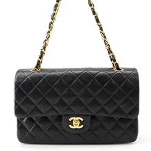 将图像加载到图库查看器中,CHANEL Matelasse W Flap ChainShoulder Bag BlackA01112 Lambskin Size 25