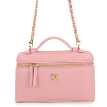 Load image into Gallery viewer, CHANEL Slim Vanity 2-Way Handbag PinkAP5346 Leather
