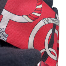Load image into Gallery viewer, HERMES Twilly horse riding equipment set Red/White/Black Silk100%