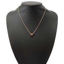 Load image into Gallery viewer, HERMES Pop Ash Necklace Rocabar Size Mini Framboisier Lacquer Gold Plated