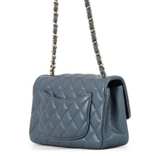 将图像加载到图库查看器中,CHANEL Mini Materasse Chain Shoulder Metalic BlueA69900 Caviar Leather Size 20