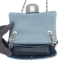 将图像加载到图库查看器中,CHANEL Mini Materasse Chain Shoulder Metalic BlueA69900 Caviar Leather Size 20