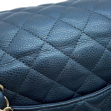 将图像加载到图库查看器中,CHANEL Mini Materasse Chain Shoulder Metalic BlueA69900 Caviar Leather Size 20