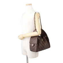 将图像加载到图库查看器中,CHANEL CHANEL25 ChainShoulder Bag BrownAS5293 Caviar Leather Size Small