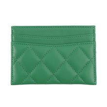 将图像加载到图库查看器中,CHANEL Matelasse Classic Card Case GreenAP0213 Lambskin