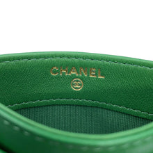 将图像加载到图库查看器中,CHANEL Matelasse Classic Card Case GreenAP0213 Lambskin