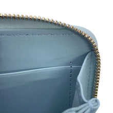 将图像加载到图库查看器中,CHANEL Matelasse Rhinestone Zip Coin Purse Light BlueAP4560 Caviar Leather