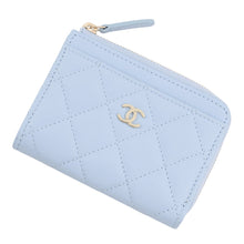 将图像加载到图库查看器中,CHANEL Matelasse fragment case Light BlueAP4893 Caviar Leather