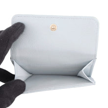 将图像加载到图库查看器中,CHANEL Matelasse Rhinestone Classic Tri-fold Wallet Compact Wallet Light BlueAP4815 Caviar Leather/Rhinestone