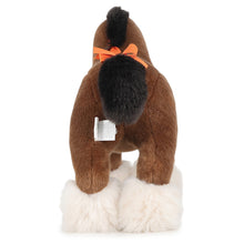 将图像加载到图库查看器中,HERMES Plush Elmy Brown/Black/Orange Polyester100% Size PM