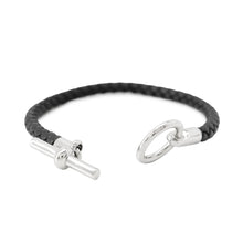 Load image into Gallery viewer, HERMES Glenan Bracelet Black Swift Leather