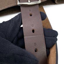 将图像加载到图库查看器中,HERMES Etriviere Etain/Ebene Toile H Vache Hunter Leather