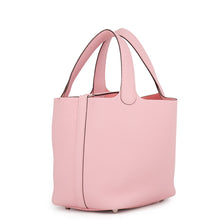 将图像加载到图库查看器中,HERMES Picotin Lock Rose Sakura Taurillon Clemence Size PM