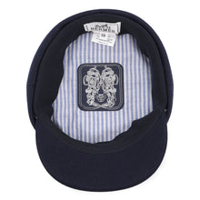 Load image into Gallery viewer, HERMES Belil Chaine d'Ancre Cap Size 58 Navy Cashmere100%