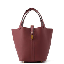 将图像加载到图库查看器中,HERMES Picotin Lock Rouge H Taurillon Clemence Size PM