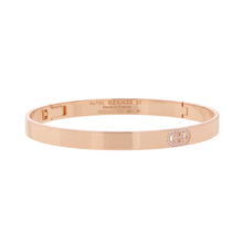 Load image into Gallery viewer, HERMES H Dunkle Bracelet Size PM/STH115423B 00ST 18K Pink Gold
