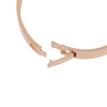 Load image into Gallery viewer, HERMES H Dunkle Bracelet Size PM/STH115423B 00ST 18K Pink Gold