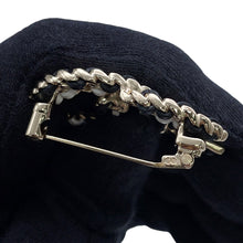 Load image into Gallery viewer, CHANEL CC Logo Brooch Black/White Gold Plated Leather