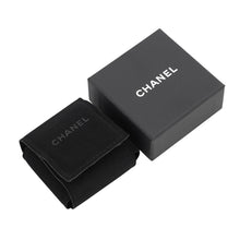 Load image into Gallery viewer, CHANEL CC Logo Brooch Black/White Gold Plated Leather
