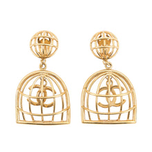 Load image into Gallery viewer, CHANEL Birdcage Earring Gold Plated