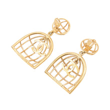 Load image into Gallery viewer, CHANEL Birdcage Earring Gold Plated