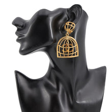 Load image into Gallery viewer, CHANEL Birdcage Earring Gold Plated