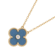 将图像加载到图库查看器中,Van Cleef & Arpels Vintage Alhambra Necklace 2026 Holiday Collection Blue Gray SableVCARPRTH00 18K Yellow Gold