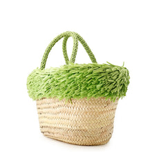 Load image into Gallery viewer, MIUMIU Palmit Tote Bag Green/Natural5BG209 Raffia