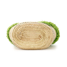 Load image into Gallery viewer, MIUMIU Palmit Tote Bag Green/Natural5BG209 Raffia