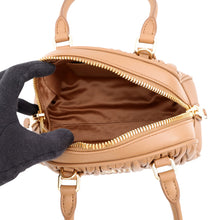 将图像加载到图库查看器中,MIUMIU Arkadi 2-way Bag Camel5BB191_AN88_F098L Nappa Leather
