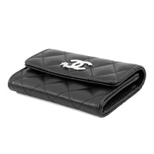 Load image into Gallery viewer, CHANEL Matelasse Card Case BlackAP4812-B21489-94305 Caviar Leather/Rhinestone