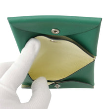 Load image into Gallery viewer, HERMES Calvi Duo Verso Vert Vertigo/Jaune Milton Epsom